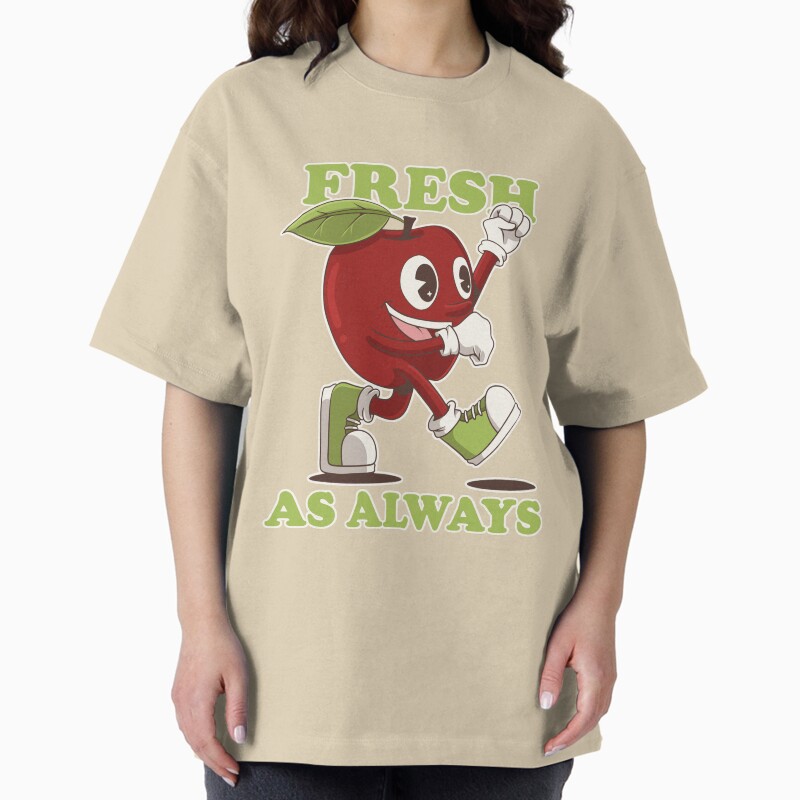 Fresh As Always  Energetic Apple Character Unisex Graphic T Shirt  Short Sleeve Tee Everyday Casual Wear 2