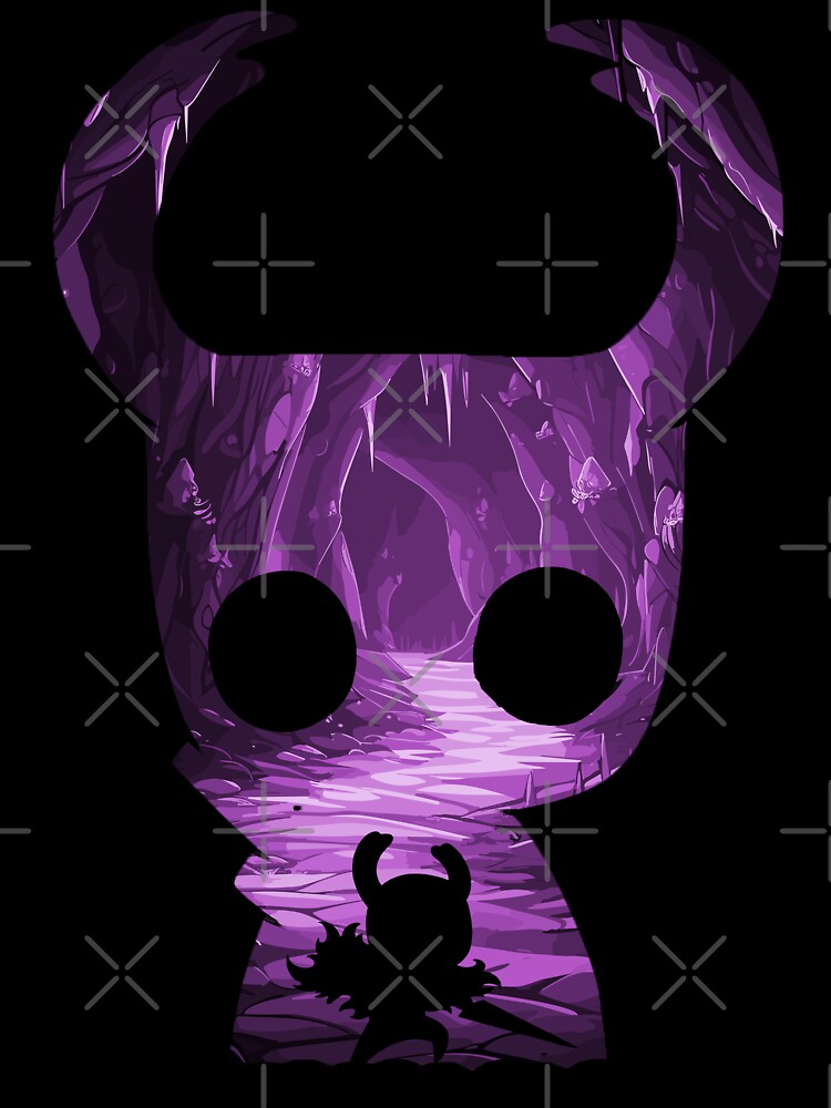Hollow Knight - The Knight *Negative Illusion* Unisex Graphic T Shirt  Short Sleeve Tee Everyday Casual Wear 3