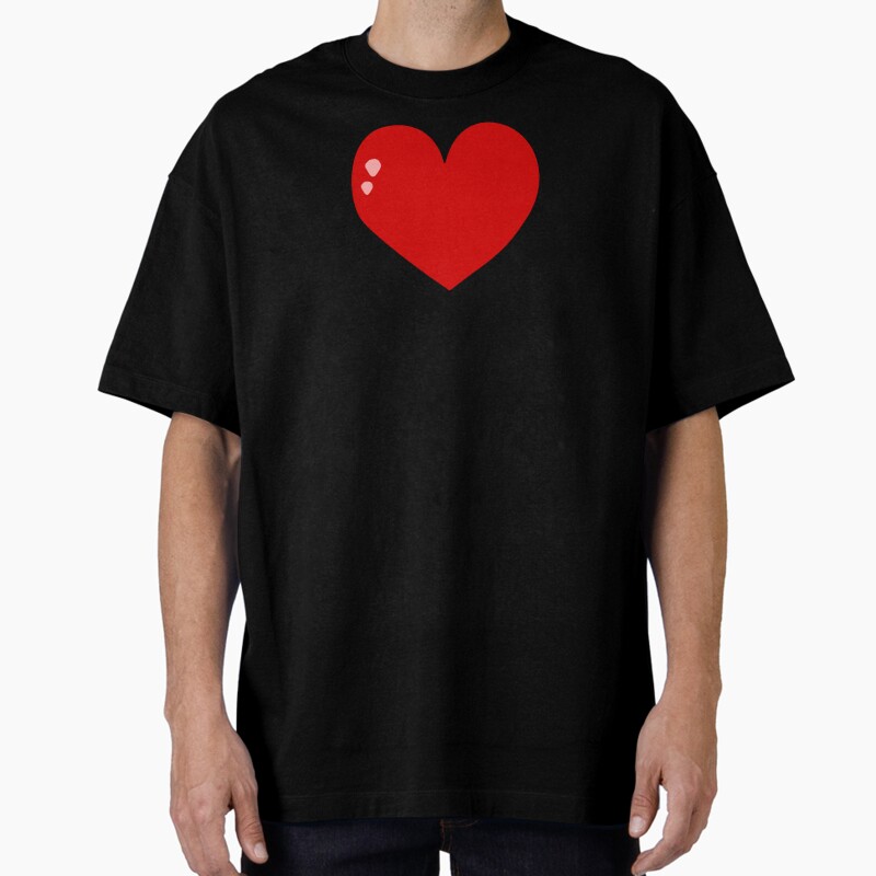 My Sweet Red Heart Unisex Graphic T Shirt Short Sleeve Tee Everyday Casual Wear