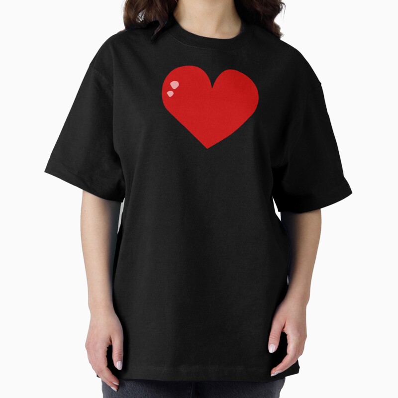 My Sweet Red Heart Unisex Graphic T Shirt Short Sleeve Tee Everyday Casual Wear 2