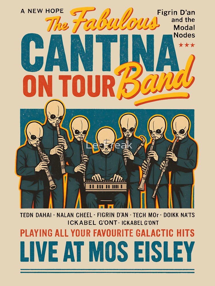 Cantina Band Unisex Graphic T Shirt  Short Sleeve Tee Everyday Casual Wear 3