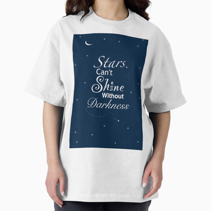 Stars Can'T Shine Without Darkness  Unisex Graphic T Shirt  Short Sleeve Tee Everyday Casual Wear 2