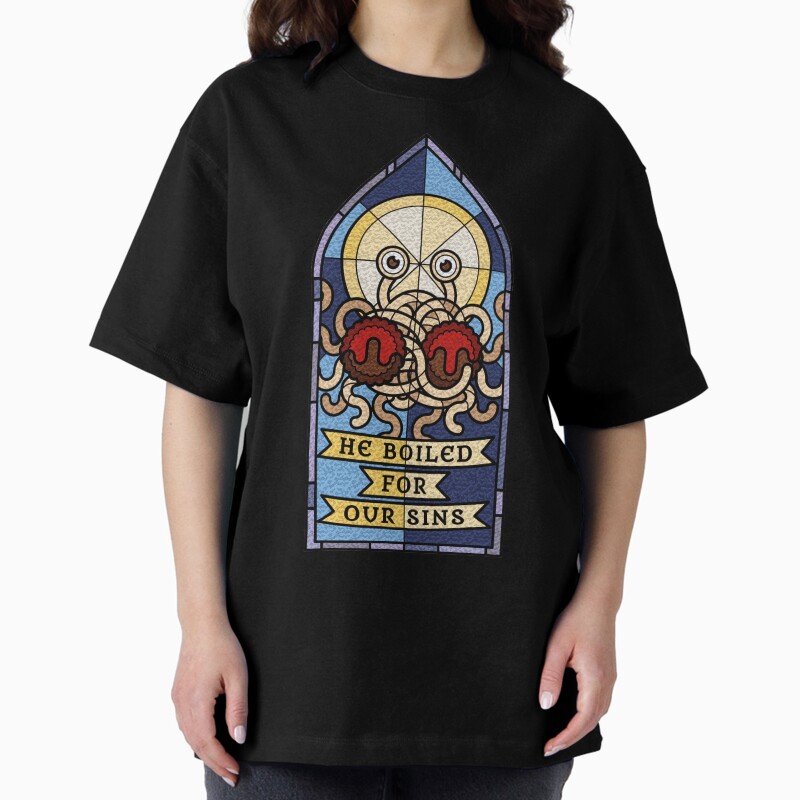 Pastafarian (He Boiled For Our Sins) Unisex Graphic T Shirt  Short Sleeve Tee Everyday Casual Wear 2