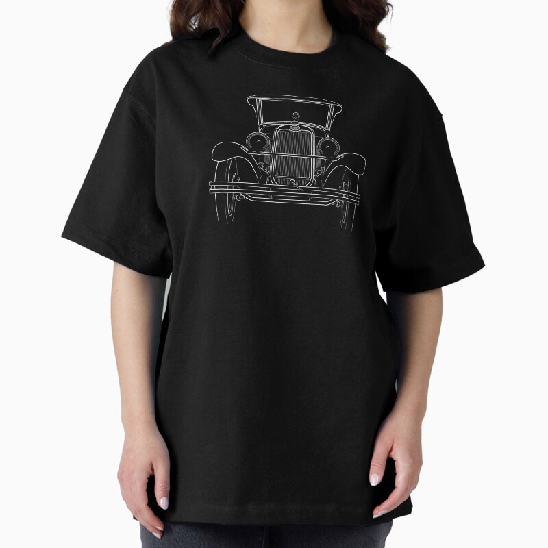 1928 Chevy Series Ab National - Front Stencil, White Unisex Graphic T Shirt  Short Sleeve Tee Everyday Casual Wear 2