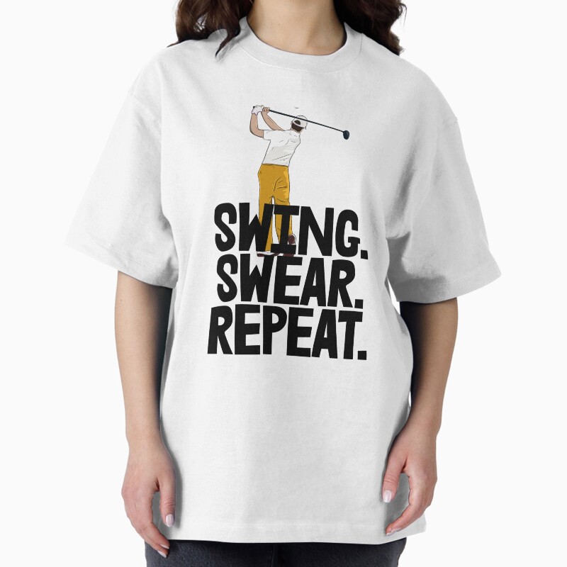 Swing. Swear. Repeat. Unisex Graphic T Shirt  Short Sleeve Tee Everyday Casual Wear 2