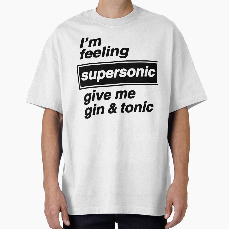 I'M Feeling Supersonic Unisex Graphic T Shirt Short Sleeve Tee Everyday Casual Wear