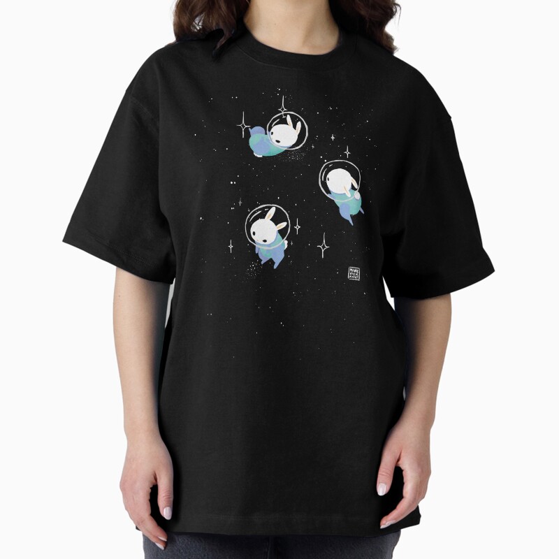 Space Bunnies Unisex Graphic T Shirt Short Sleeve Tee Everyday Casual Wear 2