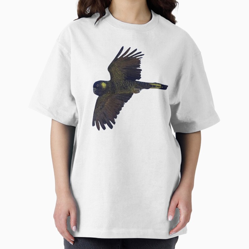 Yellow Tailed Black Cockatoo Color Design Unisex Graphic T Shirt  Short Sleeve Tee Everyday Casual Wear 2