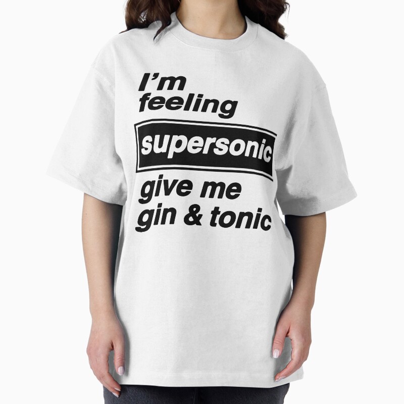 I'M Feeling Supersonic Unisex Graphic T Shirt Short Sleeve Tee Everyday Casual Wear 2