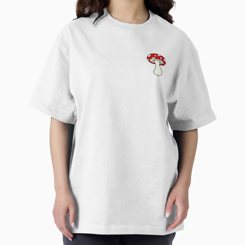 Red Toadstool Mushroom Unisex Graphic T Shirt  Short Sleeve Tee Everyday Casual Wear 2