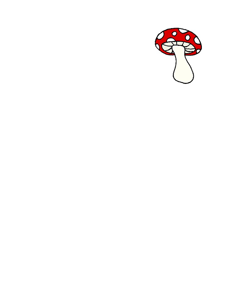 Red Toadstool Mushroom Unisex Graphic T Shirt  Short Sleeve Tee Everyday Casual Wear 3