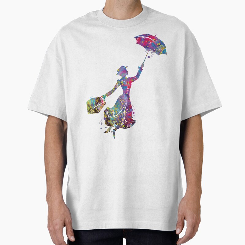 Mary Poppins Unisex Graphic T Shirt Short Sleeve Tee Everyday Casual Wear