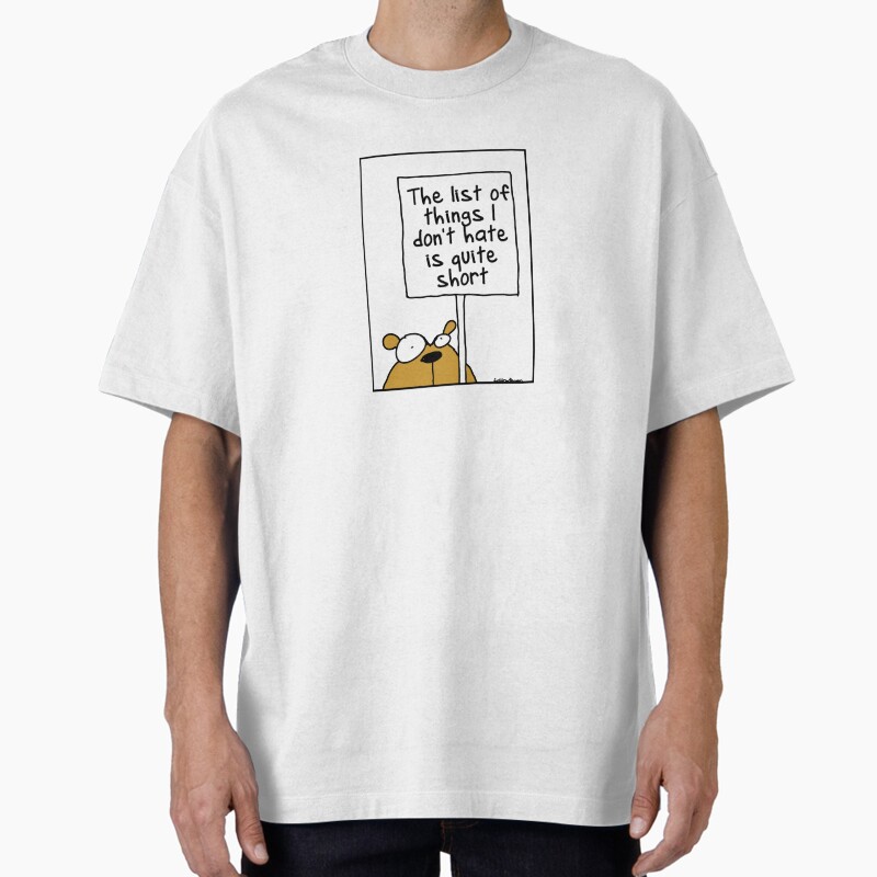 The List Of Things I Don'T Hate Is Quite Short Unisex Graphic T Shirt Short Sleeve Tee Everyday Casual Wear