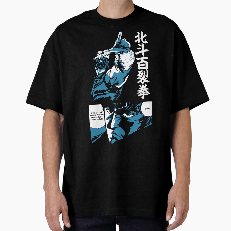 Fist Of The North Star Retro Vintage Unisex Graphic T Shirt Short Sleeve Tee Everyday Casual Wear