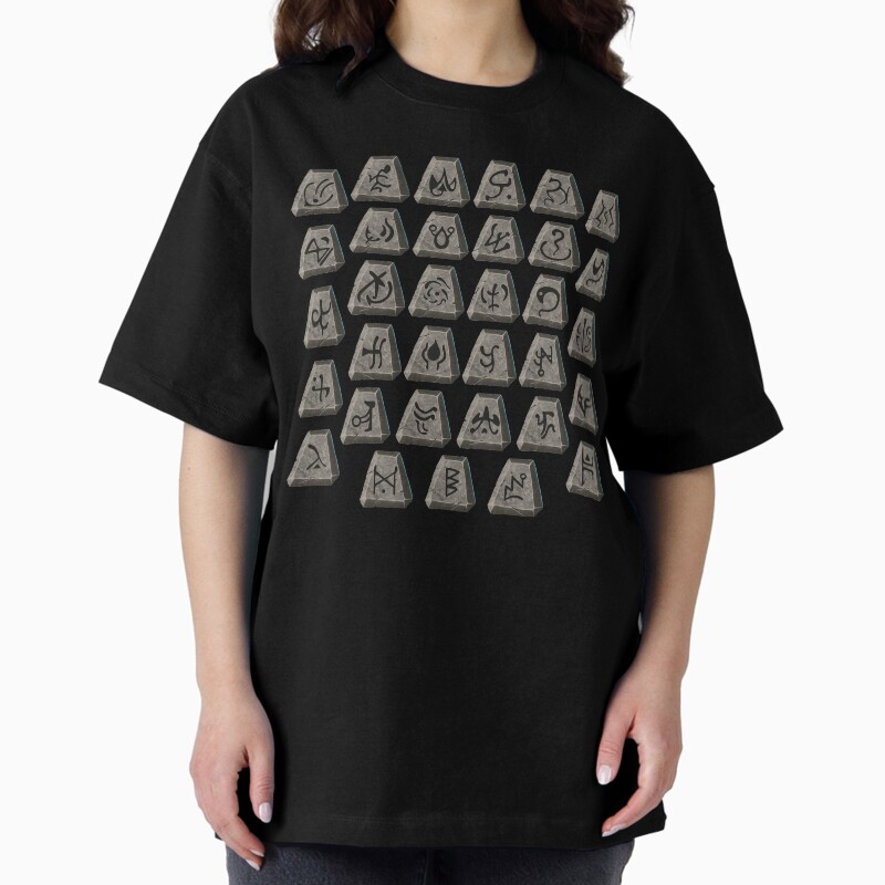 Old School Runes Unisex Graphic T Shirt Short Sleeve Tee Everyday Casual Wear 2