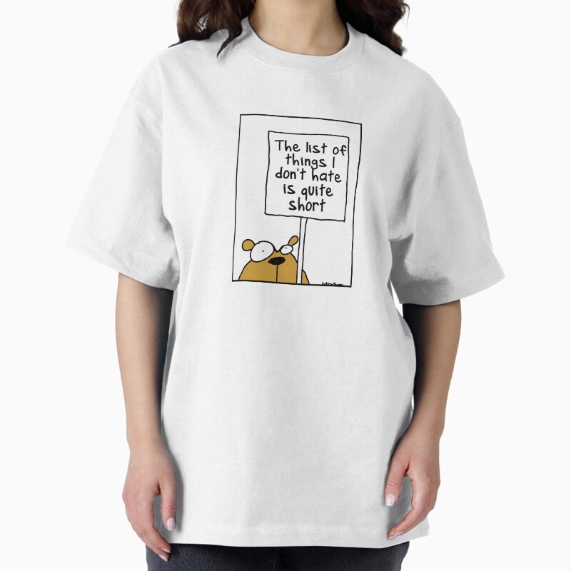 The List Of Things I Don'T Hate Is Quite Short Unisex Graphic T Shirt Short Sleeve Tee Everyday Casual Wear 2