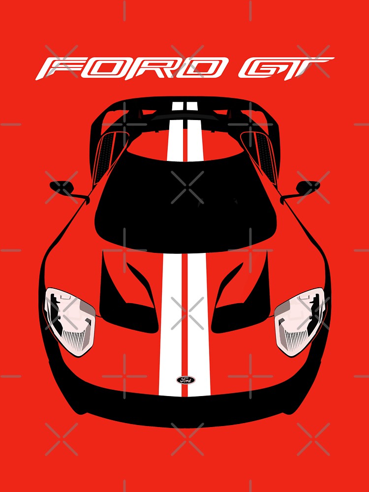 Ford Gt 2017 - White Lines Unisex Graphic T Shirt Short Sleeve Tee Everyday Casual Wear 3