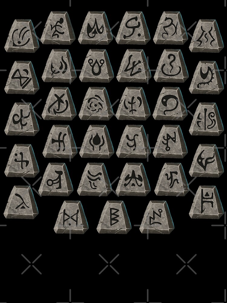 Old School Runes Unisex Graphic T Shirt Short Sleeve Tee Everyday Casual Wear 3