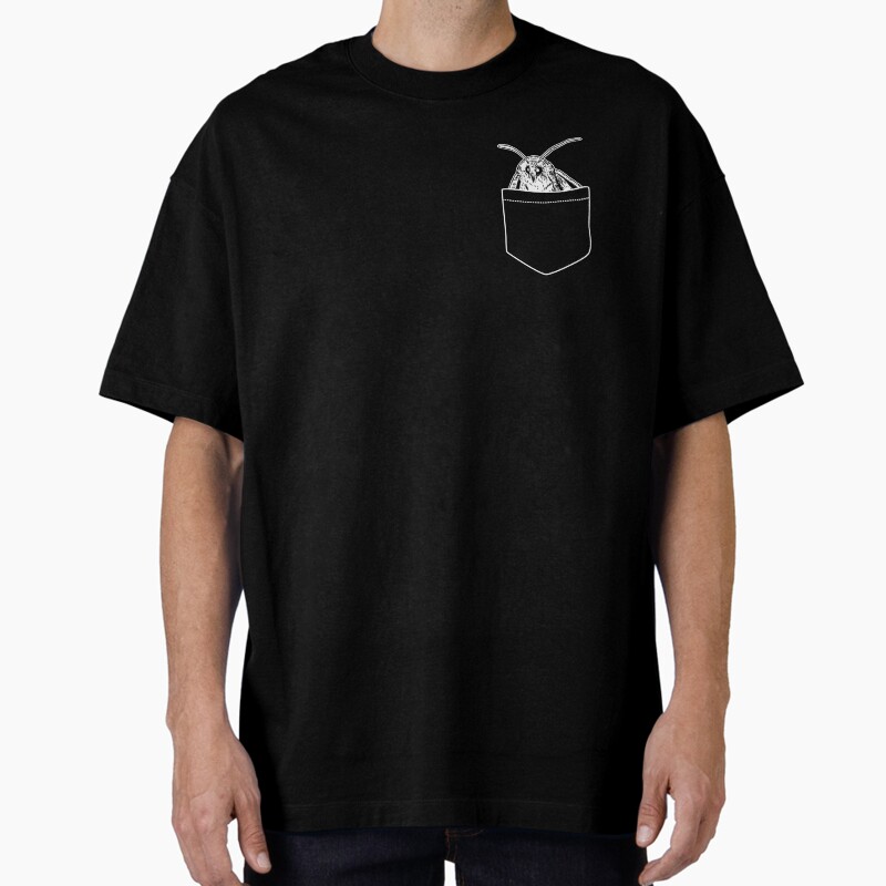 Pocket Moth Unisex Graphic T Shirt Short Sleeve Tee Everyday Casual Wear
