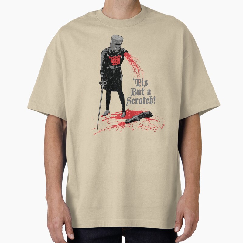 'Tis But A Scratch! Unisex Graphic T Shirt Short Sleeve Tee Everyday Casual Wear