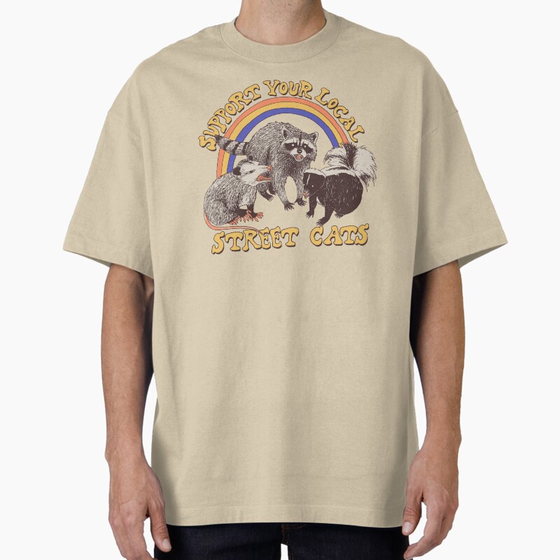 Street Cats Unisex Graphic T Shirt Short Sleeve Tee Everyday Casual Wear