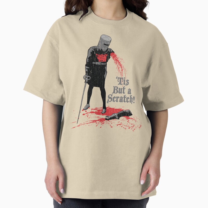 'Tis But A Scratch! Unisex Graphic T Shirt Short Sleeve Tee Everyday Casual Wear 2