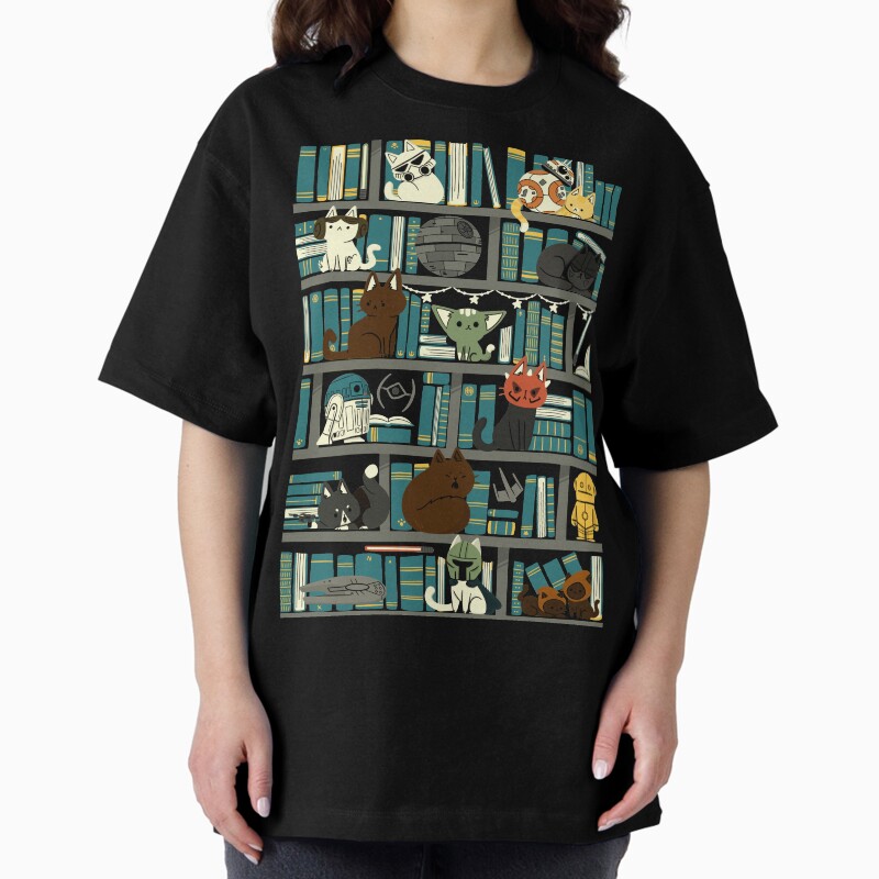 Library Kitten Wars Unisex Graphic T Shirt  Short Sleeve Tee Everyday Casual Wear 2