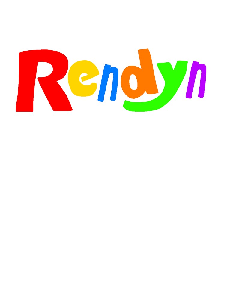 Rendyn Logo Unisex Graphic T Shirt Short Sleeve Tee Everyday Casual Wear 3