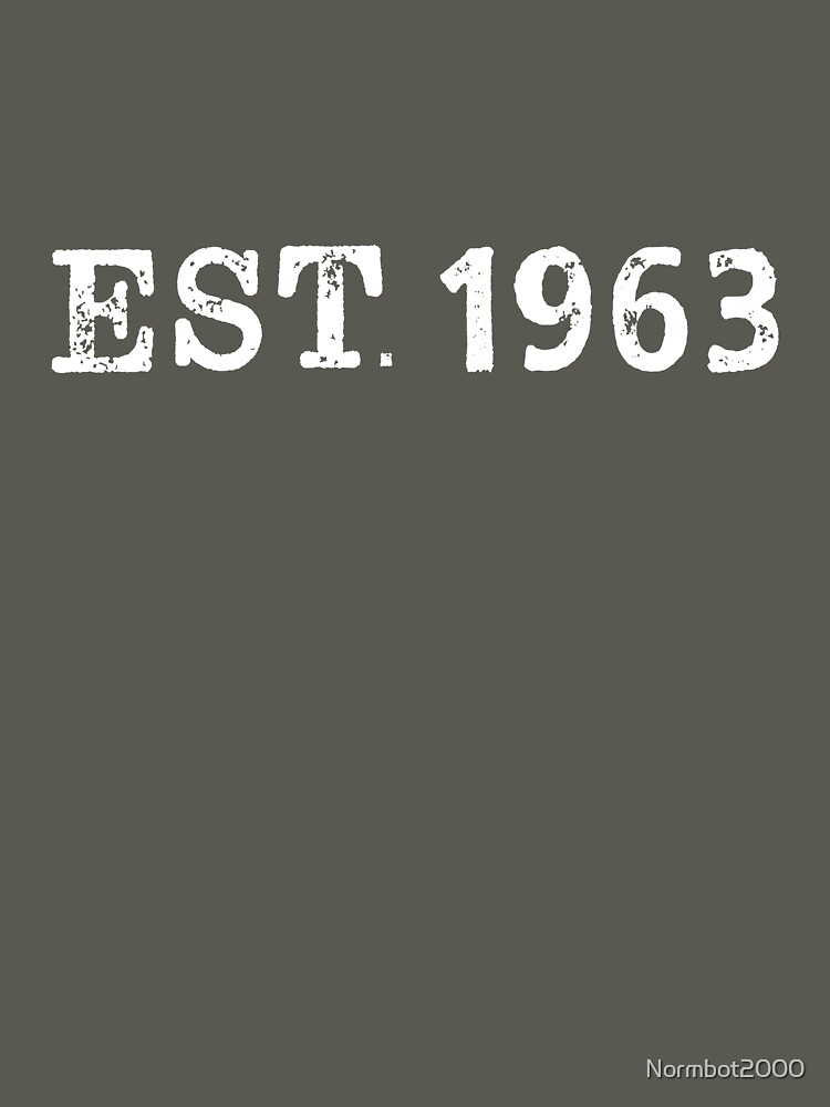 Est. 1963 Unisex Graphic T Shirt  Short Sleeve Tee Everyday Casual Wear 3