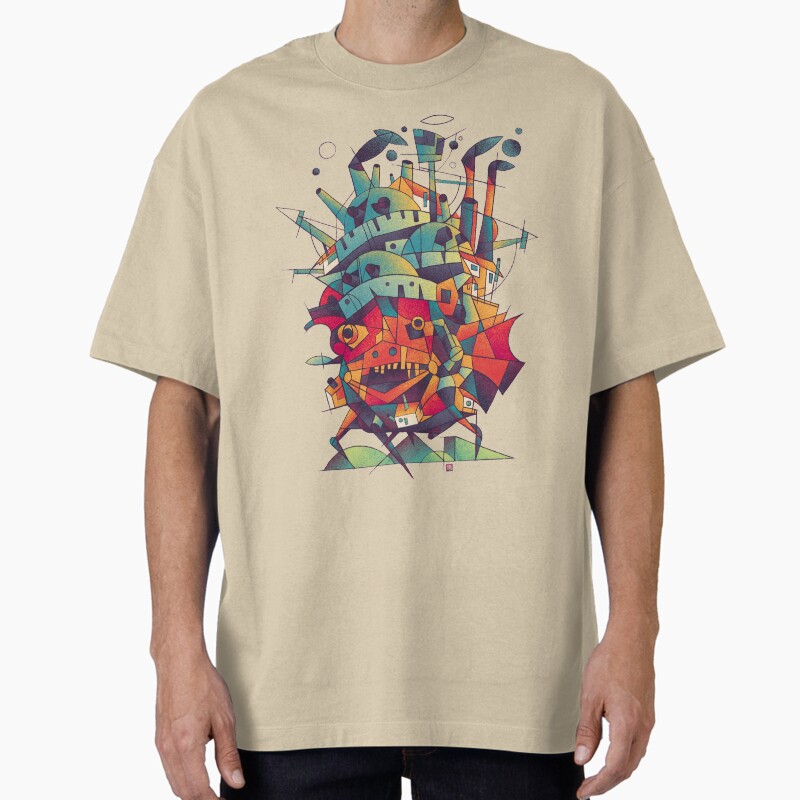 Moving Castle Unisex Graphic T Shirt Short Sleeve Tee Everyday Casual Wear
