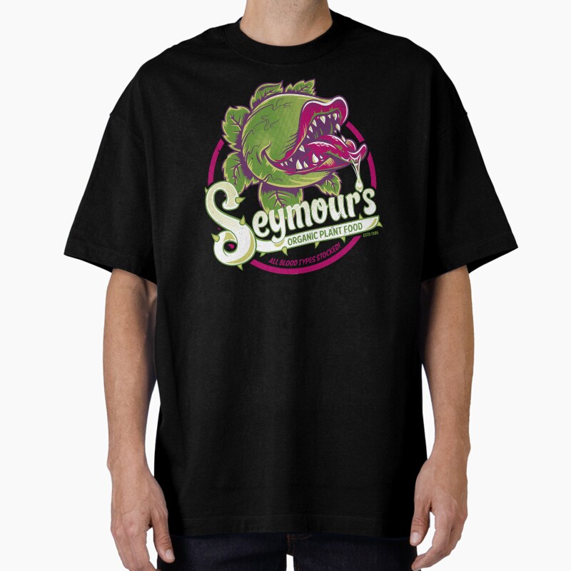 Seymour'S Organic Plant Food - Musical Theatre - Vintage - Cult Movie Unisex Graphic T Shirt Short Sleeve Tee Everyday Casual Wear
