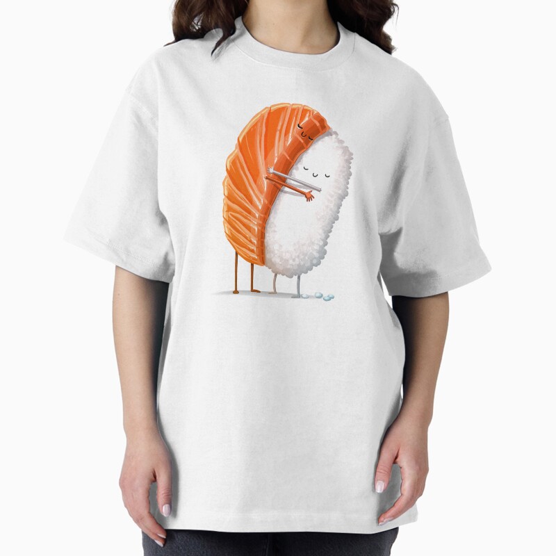 Sushi Hug Unisex Graphic T Shirt  Short Sleeve Tee Everyday Casual Wear 2