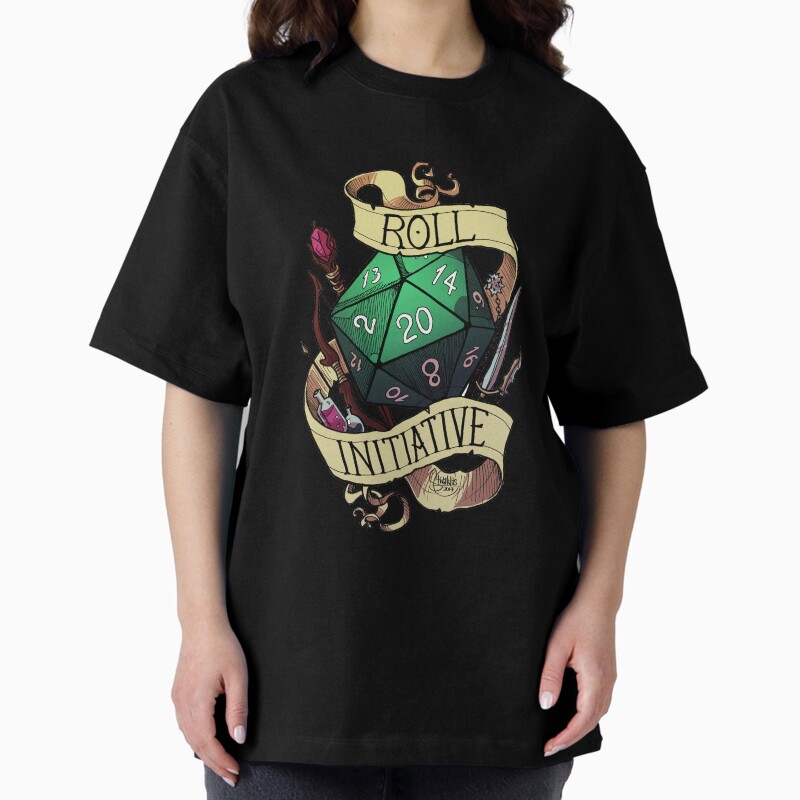 Roll Initiative Unisex Graphic T Shirt Short Sleeve Tee Everyday Casual Wear 2