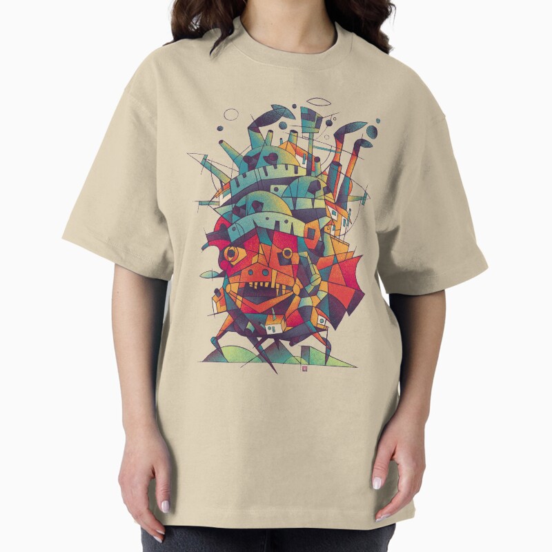 Moving Castle Unisex Graphic T Shirt Short Sleeve Tee Everyday Casual Wear 2