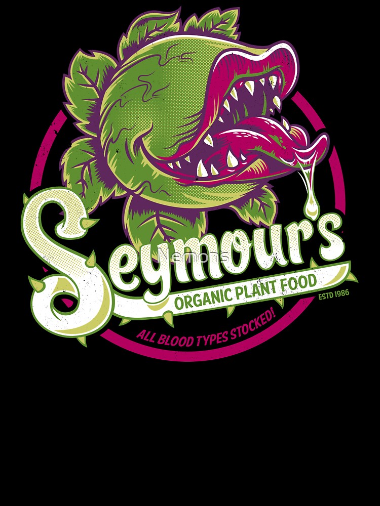 Seymour'S Organic Plant Food - Musical Theatre - Vintage - Cult Movie Unisex Graphic T Shirt Short Sleeve Tee Everyday Casual Wear 3
