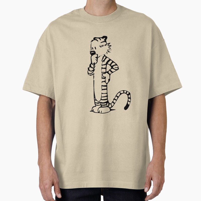 Calvin And Hobbes- Hobbes Unisex Graphic T Shirt Short Sleeve Tee Everyday Casual Wear