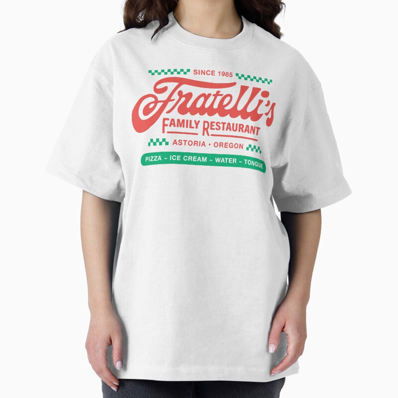 Fratelli'S Restaurant Goonies Astoria Oregon Unisex Graphic T Shirt Short Sleeve Tee Everyday Casual Wear 2