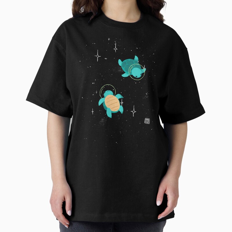 Space Turtles Unisex Graphic T Shirt Short Sleeve Tee Everyday Casual Wear 2