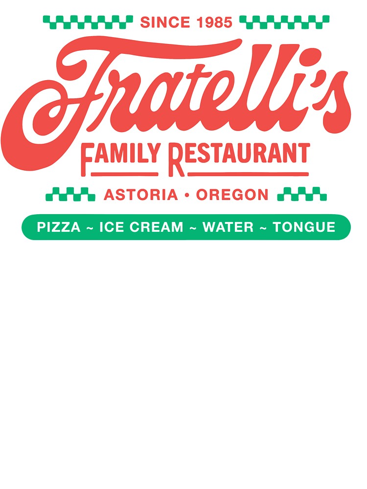 Fratelli'S Restaurant Goonies Astoria Oregon Unisex Graphic T Shirt Short Sleeve Tee Everyday Casual Wear 3