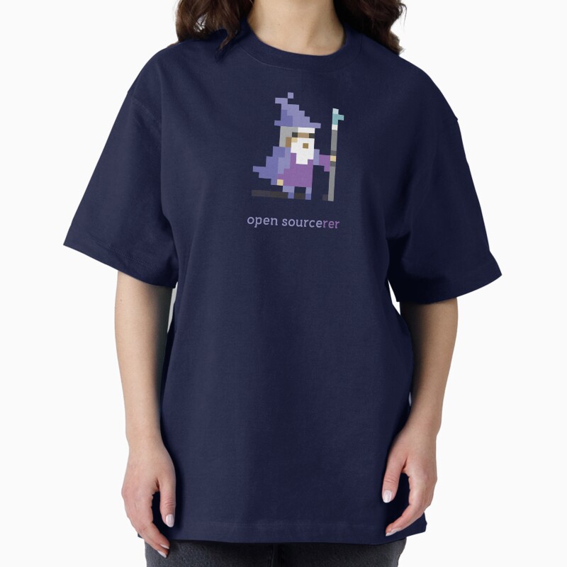 8-Bit Open Source Sorcerer - Programming Unisex Graphic T Shirt  Short Sleeve Tee Everyday Casual Wear 2