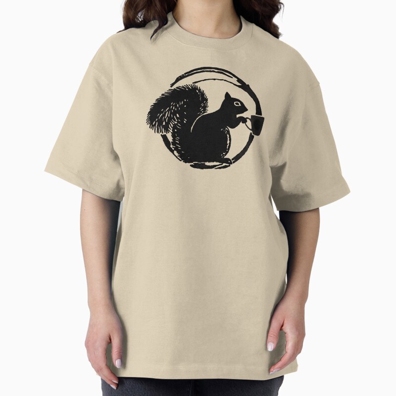 Coffee Squirrel Unisex Graphic T Shirt Short Sleeve Tee Everyday Casual Wear 2