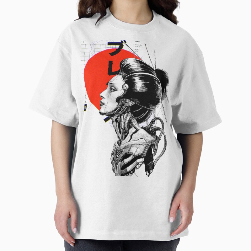 Cyberpunk Vaporwave Japanese Unisex Graphic T Shirt  Short Sleeve Tee Everyday Casual Wear 2