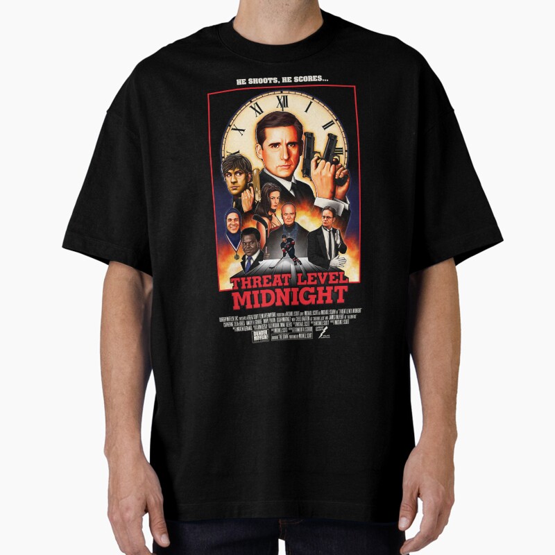 Threat Level Midnight Unisex Graphic T Shirt Short Sleeve Tee Everyday Casual Wear