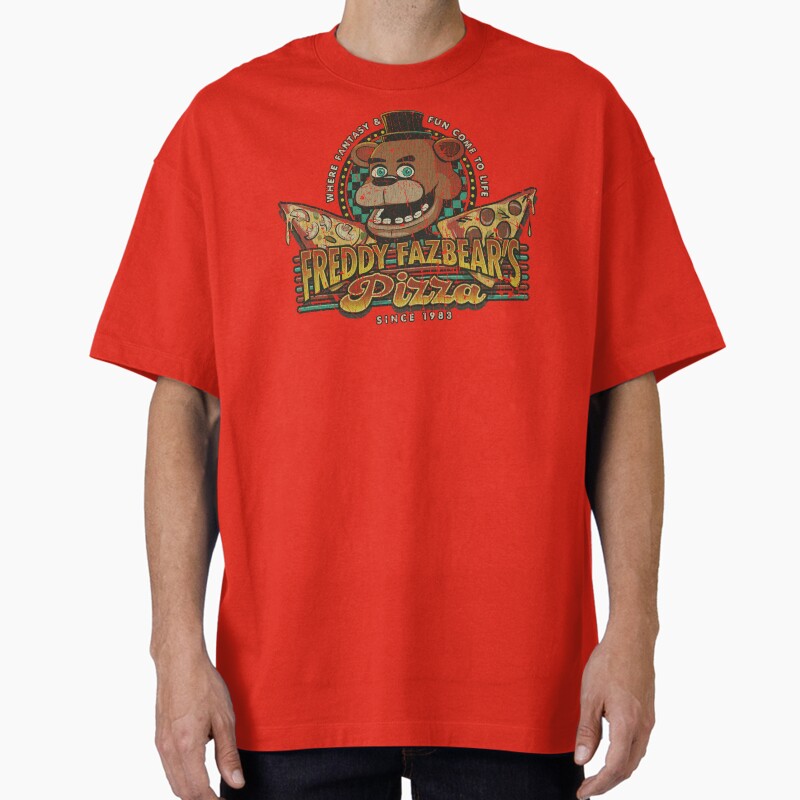 Freddy FazbearS Pizza 1983 Unisex Graphic T Shirt Short Sleeve Tee Everyday Casual Wear