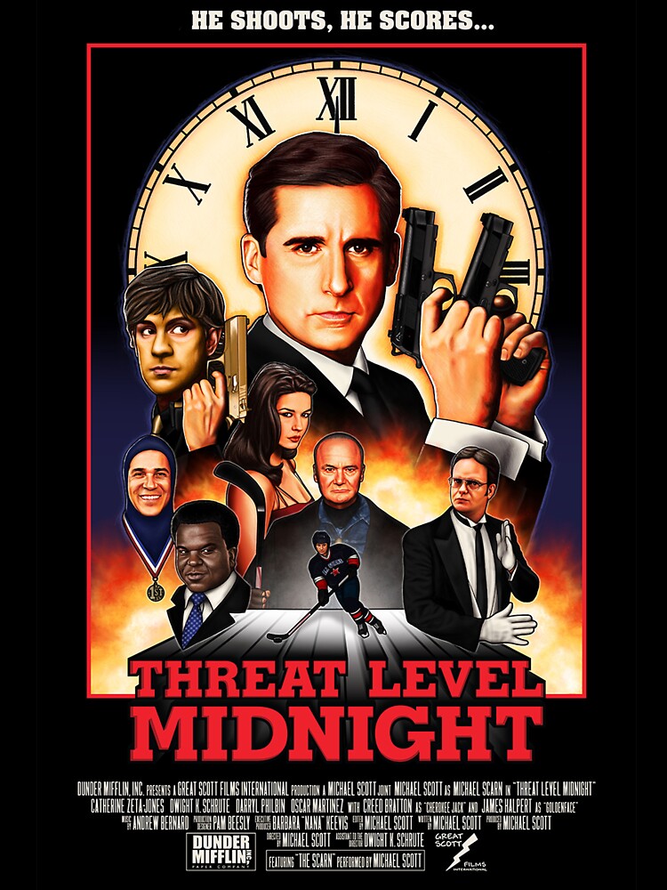 Threat Level Midnight Unisex Graphic T Shirt Short Sleeve Tee Everyday Casual Wear 3