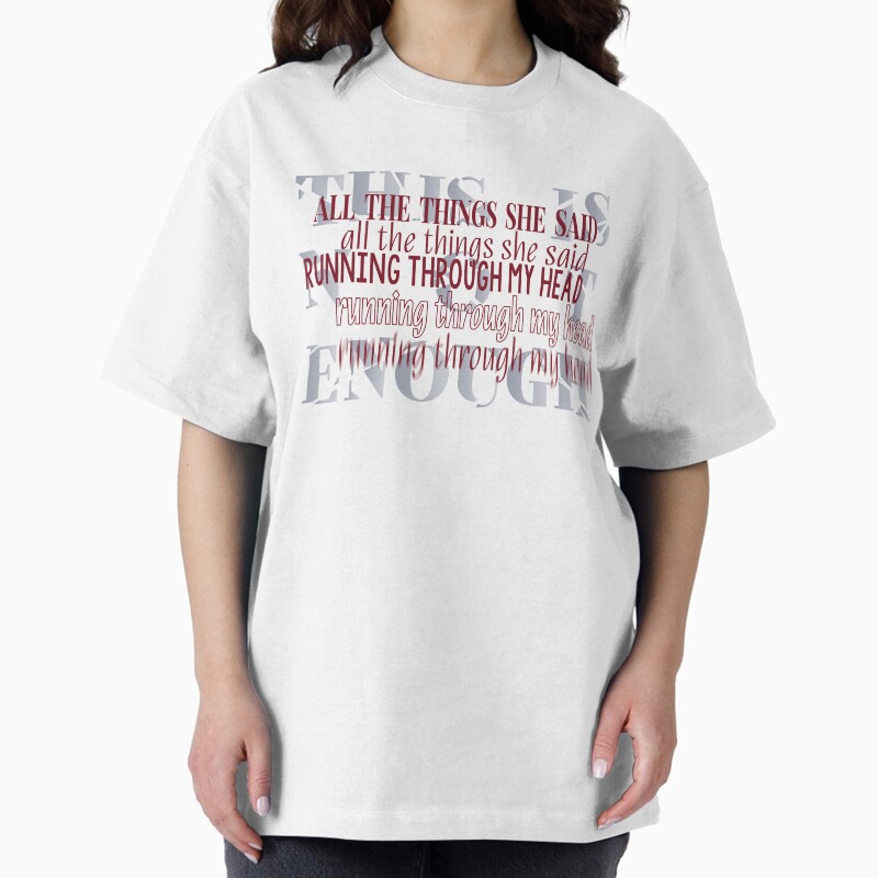 All The Things She Said Running Through My Head | Heated Rivalry Unisex Graphic T Shirt  Short Sleeve Tee Everyday Casual Wear 2