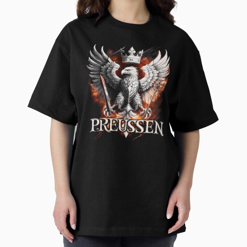 Prussia Coat Of Arms Modern Unisex Graphic T Shirt  Short Sleeve Tee Everyday Casual Wear 2