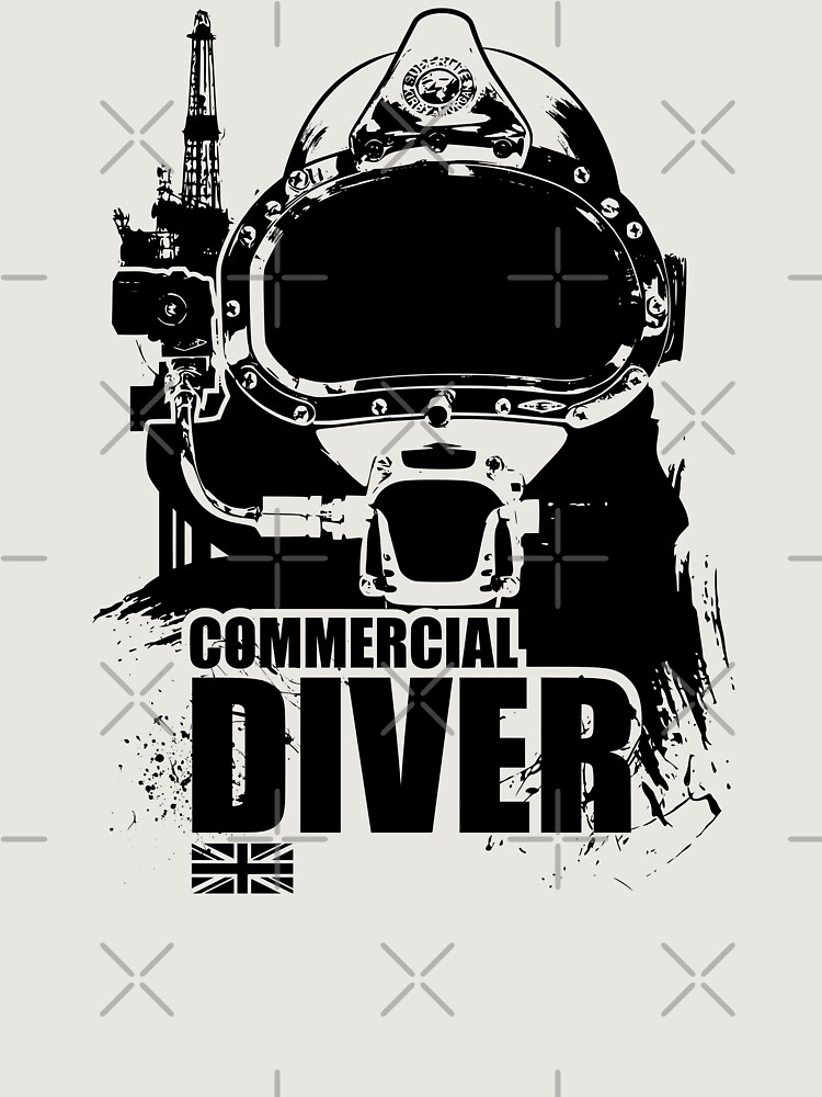 British Commercial Diver Unisex Hoodie Pullover Casual Streetwear Graphic Print 3
