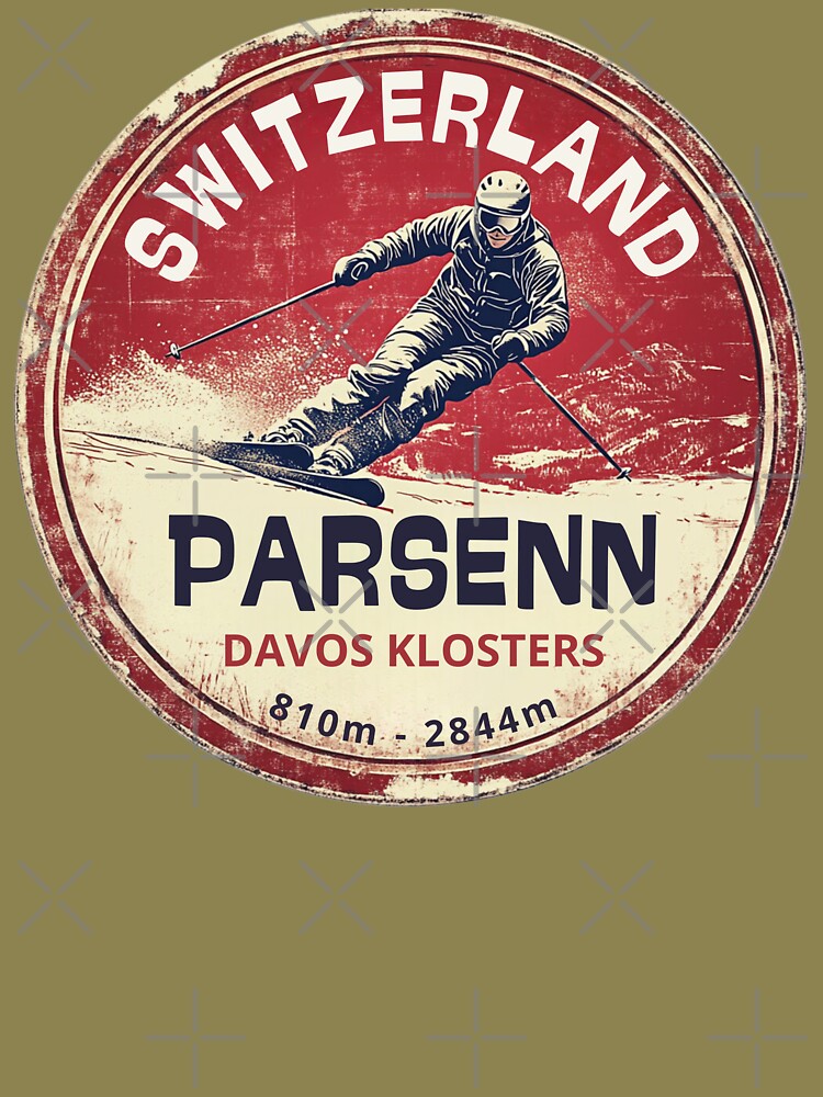 Parsenn - Switzerland  Unisex Hoodie Pullover Casual Streetwear Graphic Print 3