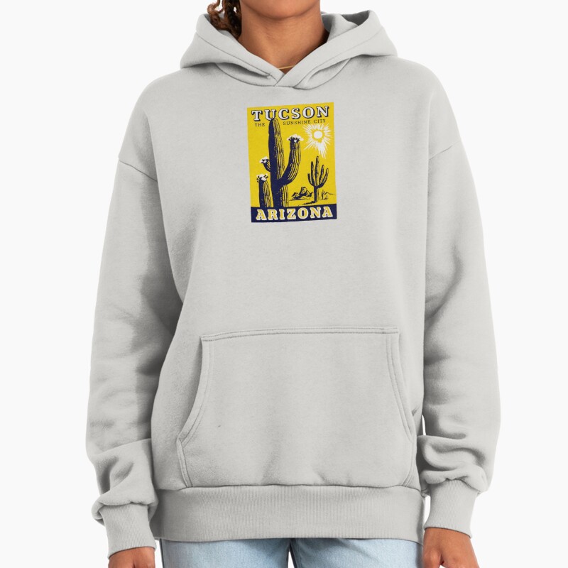 1940S Tucson Arizona Unisex Hoodie Pullover Casual Streetwear Graphic Print 2